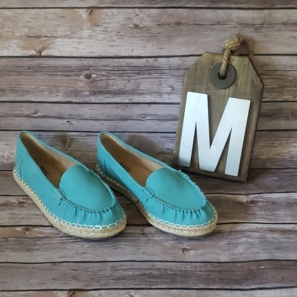 Maker's Shoes Aqua Moca Espadrilles NIB - Picture 2 of 12